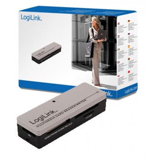 LogiLink Muistikortinlukija USB 2.0 ulkoinen Mini All-in-1