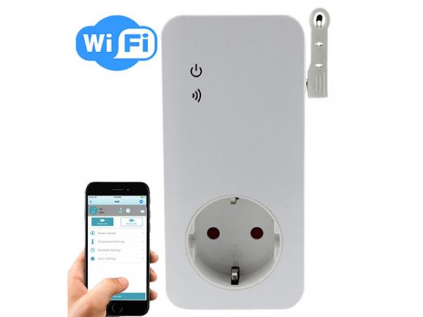 SimPal W220-F WiFi pistorasia/lämpötila-vahti 16A/3500W, Power metering