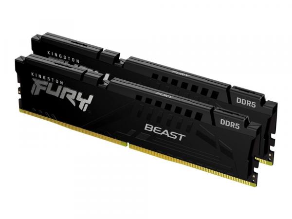 Kingston FURY Beast - DDR5 - pakkaus - 16 Gt: 2 x 8 Gt - DIMM 288 nastaa - 6000 MHz / PC5-48000