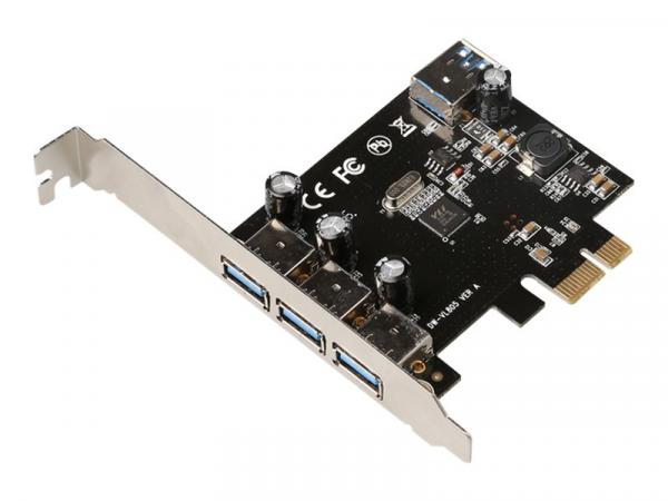 MicroConnect - USB sovitin - PCIe 2.0 - USB 3.0 x 3 + USB 3.0 (internal)