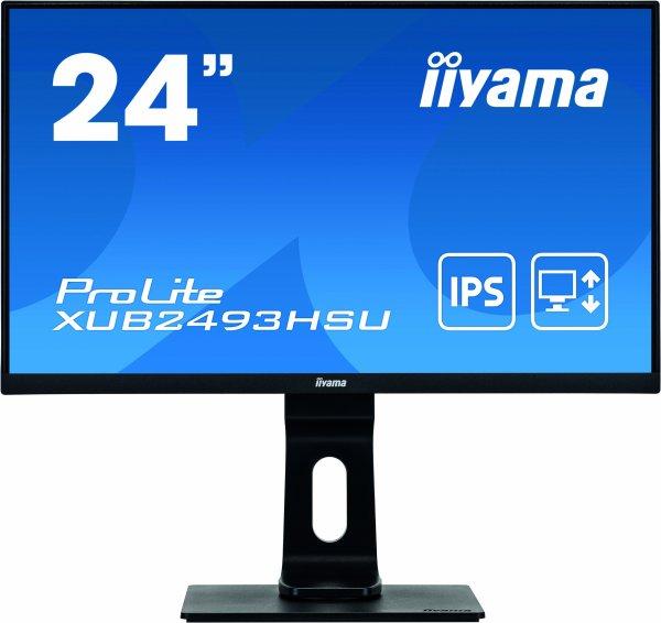 iiyama ProLite XUB2493HSU-B1 24 1920 x 1080 VGA (HD-15) HDMI DisplayPort 60Hz Pivot Skrm