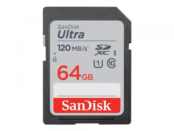 SANDISK Muistikortti SDXC Ultra 64GB 120MB/s