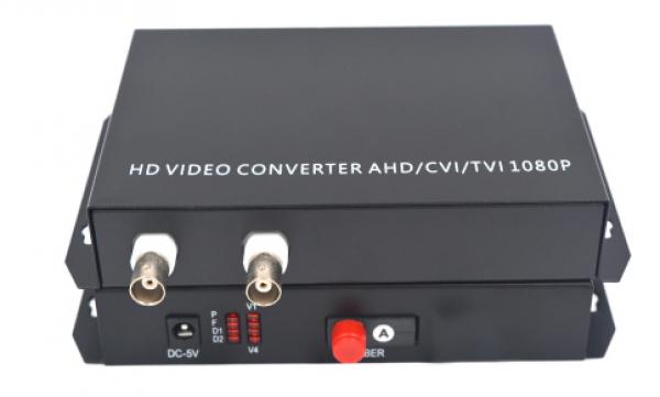 Video over Fiber 2ch (SM/WDM/FC) 20km AHD/TVI/CVI 1080p