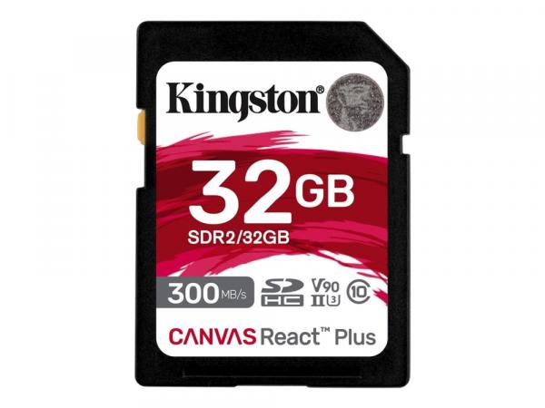 KINGSTON 32GB Canvas React Plus SDHC