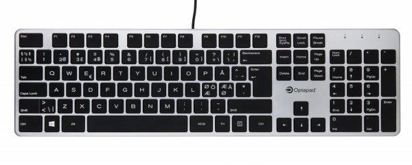 Optapad Keyboard - Näppäimistö - Pohjoismainen - Musta