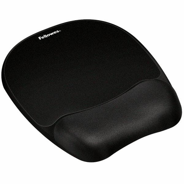 Fellowes Memory Foam Wrist Support with Mousepad  bl
