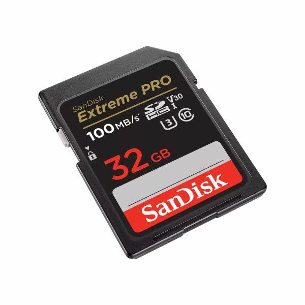 SANDISK SDHC Extreme Pro 32GB 100MB/s UHS-I C10 V30 U3