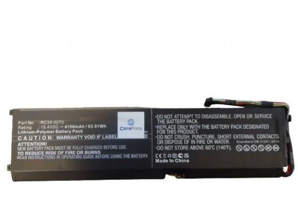 CoreParts Laptop Battery for Razer 63.91Wh Li-Pol 15.4V 4150mAh, Blade 15 Base, Hazel Blade 15 Base Stealth 2018, Blade 15 Base 2018 GTX 1660 Ti, Blade 15 Base Model, Blade 15 GTX 1660 Ti
