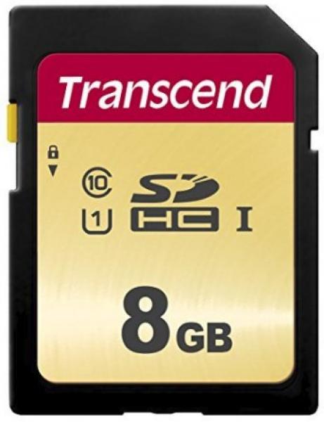 Transcend SDHC 500S          8GB Class 10 UHS-I U1