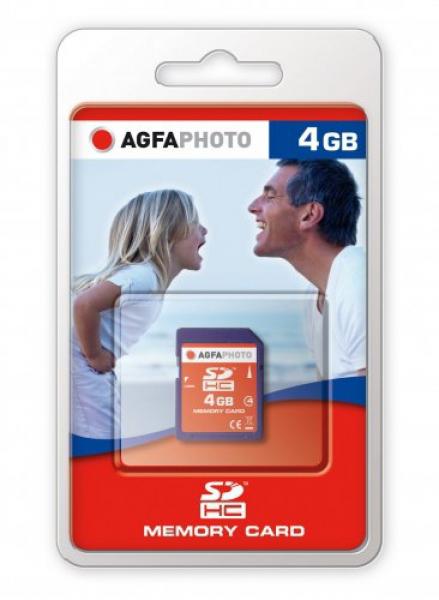 AgfaPhoto SDHC Class4  SD Card 4GB 5MB/25MB retail