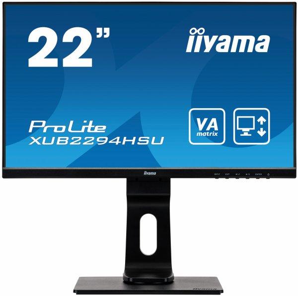 iiyama ProLite XUB2294HSU-B1 22 1920 x 1080 VGA (HD-15) HDMI DisplayPort 75Hz Pivot Skrm