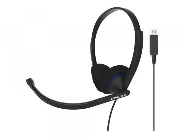 KOSS Kuuloke CS200 USB On-Ear Mic Musta