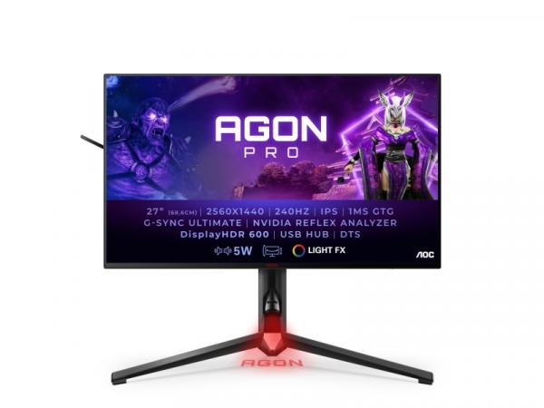 AOC Gaming AG274QS - AGON4 Series - LED-näyttö - QHD - 27" - HDR