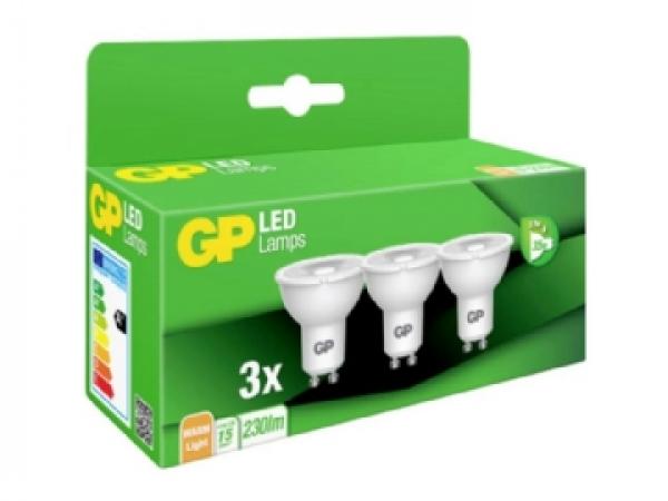 1x3 GP Lighting LED Reflector GU10 3,7W              GP 087427