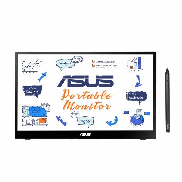 ASUS 14" MB14AHD ZenScreen Ink Portable USB-C Monitor 1920x1080p IPS 10-Point Touch Stylus Pen