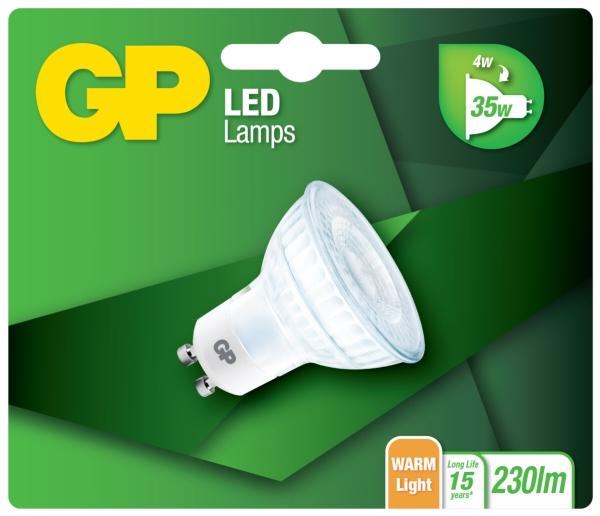 GP Lighting LED Reflector GU10 Glass 4W (35W)