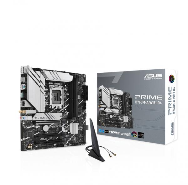 ASUS PRIME B760M-A WIFI D4 (mATX, B760, LGA 1700, DDR4)