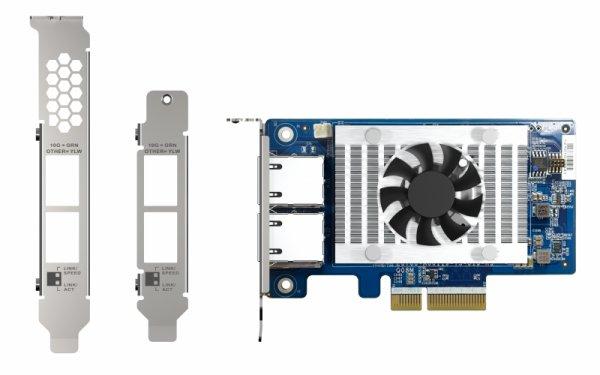 QNAP Dual-port 10GbE network exp card (10GBASE-T) Intel X710, PCIe Gen3 x4