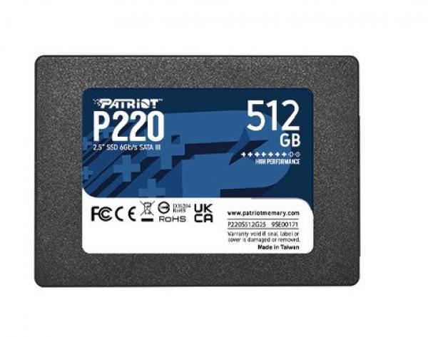SSD Patriot   128GB 2,5 P220 SATA3 550/480