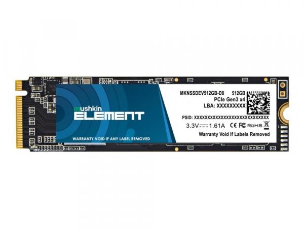 Mushkin ELEMENT Solid state-drev 512GB M.2 PCI Express 3.0 x4 (NVMe)