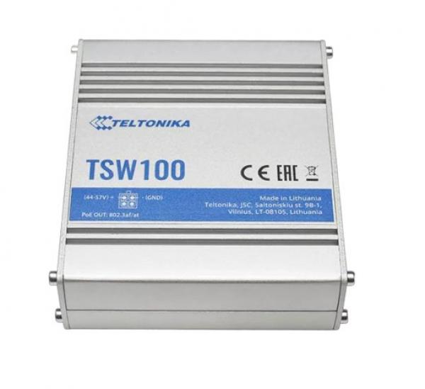 Teltonika TSW100 4xGE w POE 1xGE without POE 60W budget