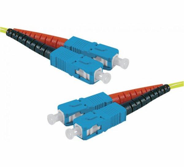 EXC SC-UPC/SC-UPC duplex HD single OS2 9/125 Fiber patch cable yellow - 2 m