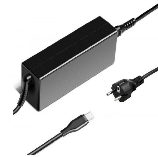 CoreParts USB-C Power Adapter 65W 5-20V/3-3.5A PD3.0 CE FCC ROHS - Including EU Power Cord (C5/C6 Schuko) Dim:106*46*29mm