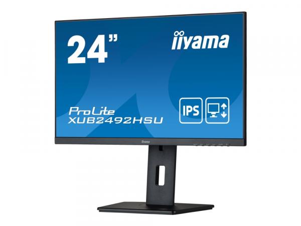 iiyama ProLite XUB2492HSU-B5 24 1920 x 1080 VGA (HD-15) VGA HDMI DisplayPort 75Hz Pivot Skrm