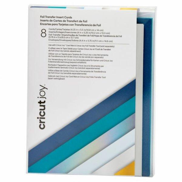 Cricut Joy Insert Cards FOIL Blue Lagoon A2 (10,8 cm x 14 cm) 8-pack