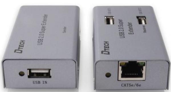 DTECH USB 2.0 UTP Extender kit 50m CAT5/5e/6