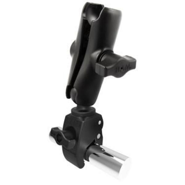 RAM Mounts RAM Tough-Claw -pienen kiinnitysalustan, jossa on kaksikantainen varsi