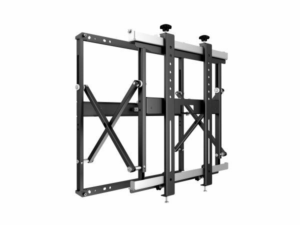 Multibrackets M Public Video Wall Mount Push Slim | VESA 200x400-600x600 | Max 35kg | Black