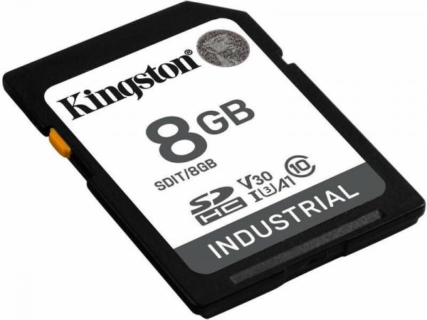 KINGSTON 8GB SDHC INDUSTRIAL -40C TO 85C C10 UHS-I U3 V30 A1 PSLC
