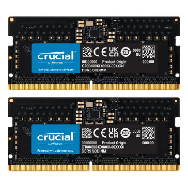 Crucial DDR5-5200 Kit       16GB 2x8GB SODIMM CL42 (16Gbit)