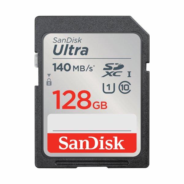 SanDisk Ultra SDXC UHS-I   128GB 140MB/s       SDSDUNB-128G-GN6IN