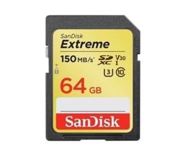 Sandisk Extreme PLUS SD 64GB 2 Y RescuePro Deluxe, 200MB/90MB/s