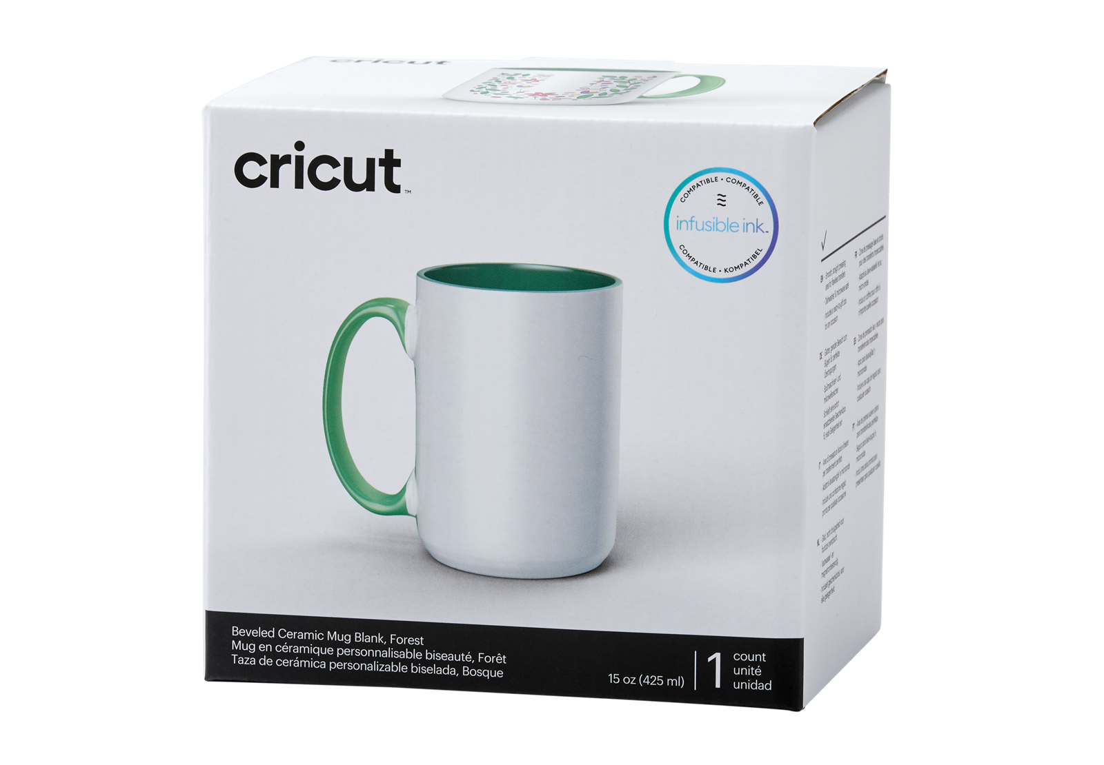 Cricut mug forest green/green 440ml (1 piece)
