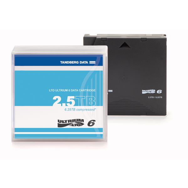 Tandberg Data Cartridge, LTO Ultrium 6-kassettia 2,5/6, 5TB