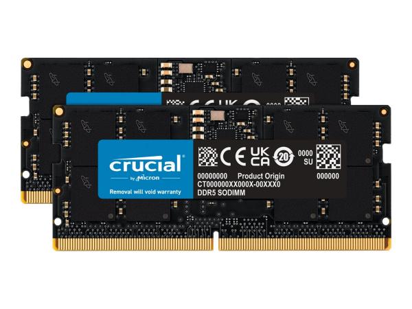 Crucial DDR5  48GB kit 5600MHz CL46 On-die ECC SO-DIMM  262-PIN