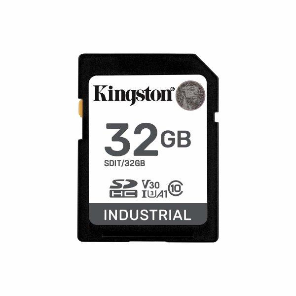 KINGSTON 32GB SDHC INDUSTRIAL -40C TO 85C C10 UHS-I U3 V30 A1 PSLC
