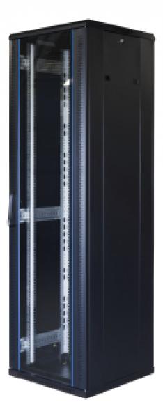 TOTEN System G, 19" cabinet, 42U, 800x800, glass/metal, black