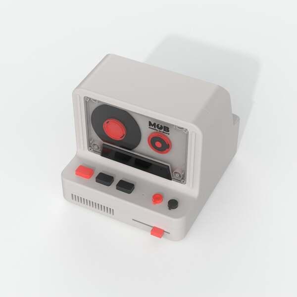 MOB Speaker Retro Camera Grey