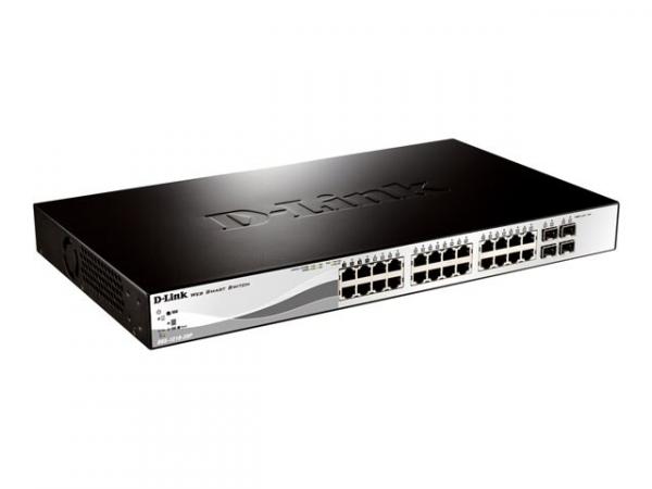 D-Link Switch DGS-1210-28P/E 24xGBit/4xSFP 19" Managed PoE (193W)