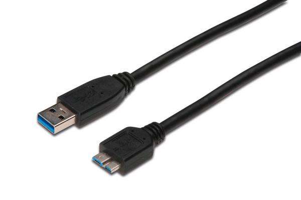 DIGITUS USB 3.0 CONNECTION CABLE, USB A - MICRO USB B