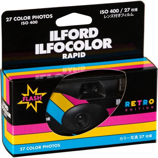 ILFORD ILFOCOLOR Rapid Retro kertakäyttökamera 27 laukaisua