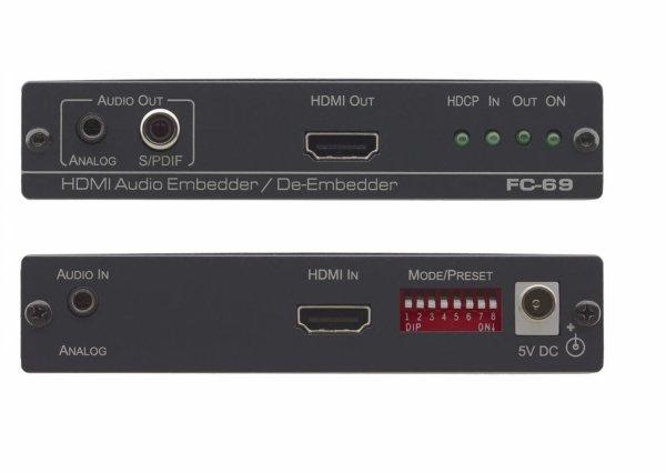 Kramer FC-69, 4K60 4:2:0 HDMI Audio Embedder/De-Embedder