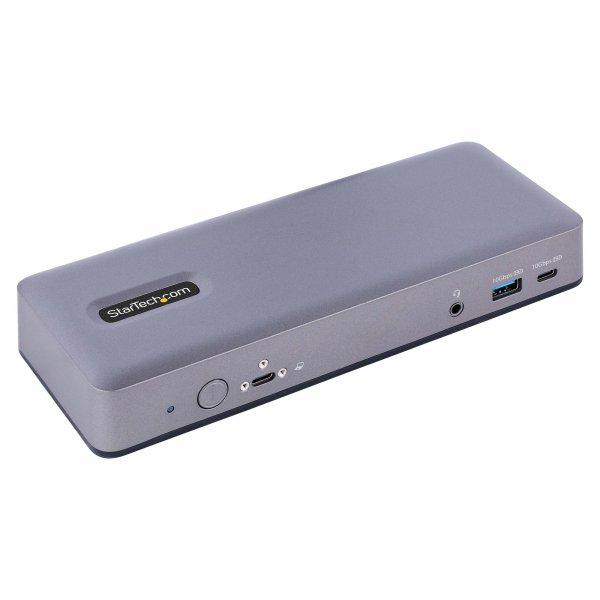 StarTech.com USB-C - Multi Monitor HDMI/DP/DP Alt Mode USB-C Dock - 3x 4K30 / 2x 4K60 - 7-Port USB Hub - 60W Power Delivery - GbE - 3.5mm Audio - Works With Chromebook certified Dockingstation