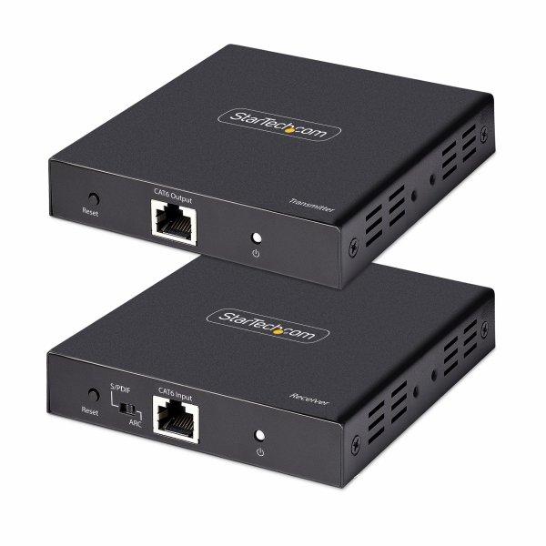 StarTech.com 4K HDMI Extender Over CAT5/CAT6 Cable, 4K 60Hz HDR Video Extender, Up to 230ft (70m), HDMI Over  Cable, S/PDIF Audio Out, HDMI Transmitter and Receiver Kit - Local Video Out, Power Over Cable (4K70IC-EXTEND-HDMI) Video/audio/infrard forlnge