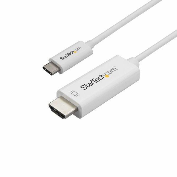 StarTech USB C to HDMI 1m White  M/M