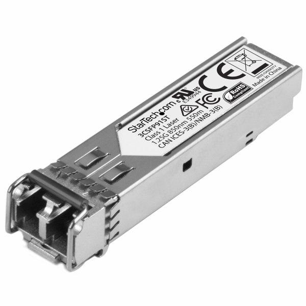 StarTech.com HPE 3CSFP91 Compatible SFP Module - 1000BASE-SX - 1GE   SFP 1GbE Multi Mode Fiber Optic Transceiver - 550m DDM SFP (mini-GBIC) transceiver modul Gigabit Ethernet